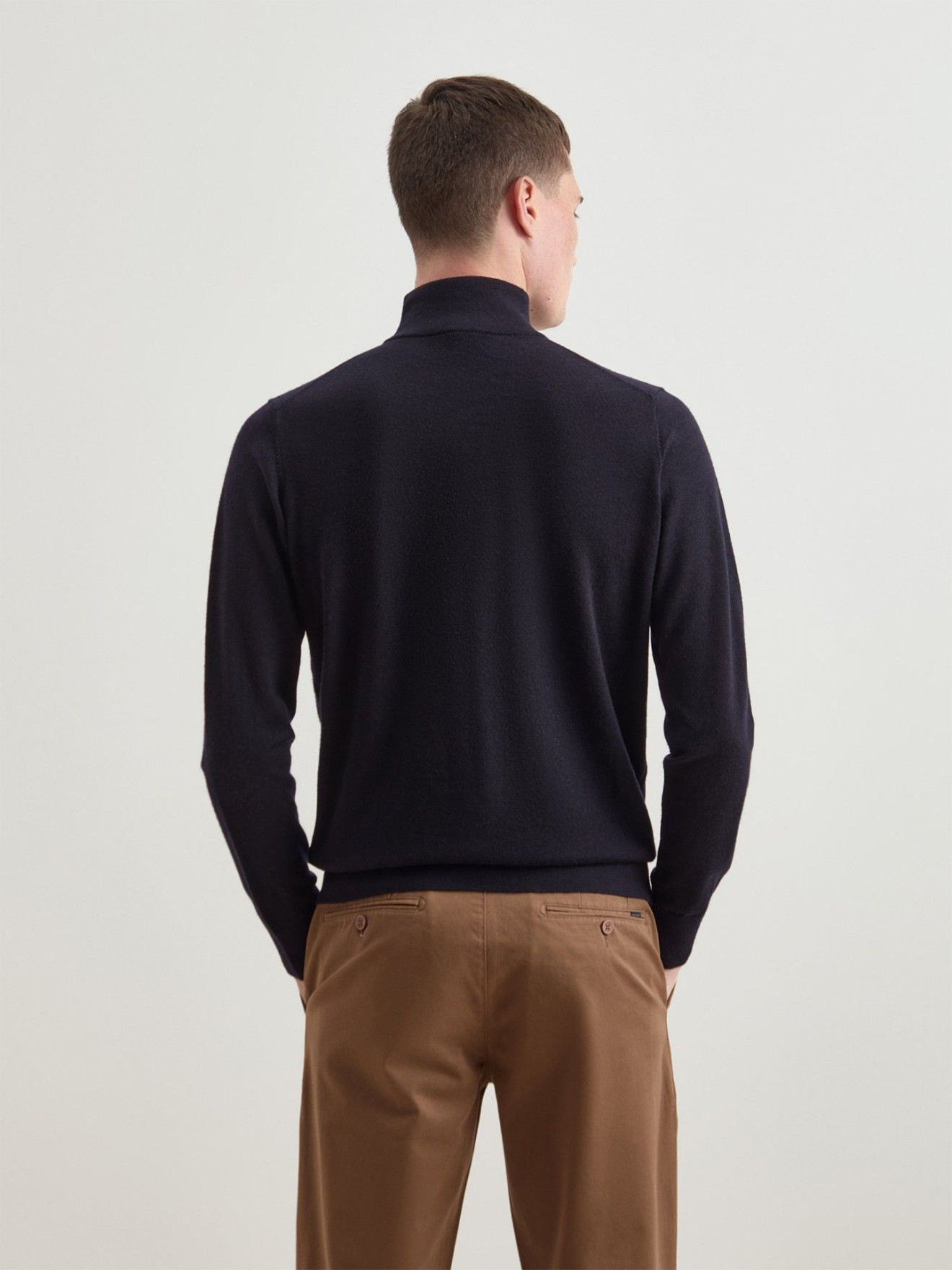 Camisola de Lã com Gola Alta