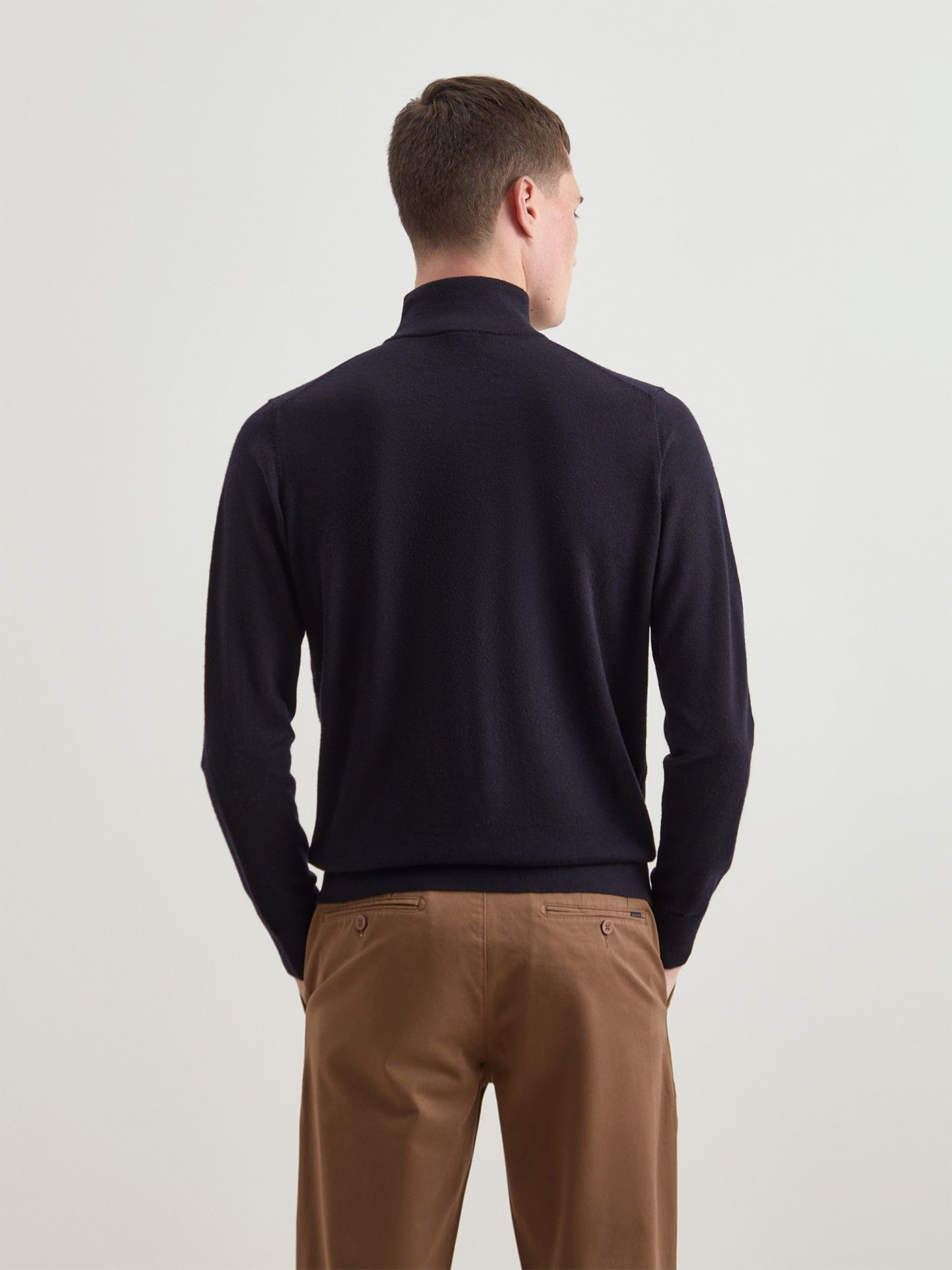 Camisola de Lã com Gola Alta