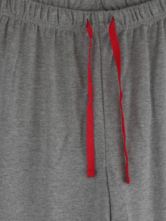 Pijama Estampado com Calças Lisas