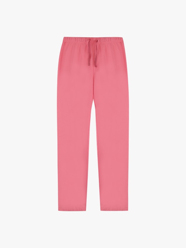 Pijama Estampado com Calças Lisas