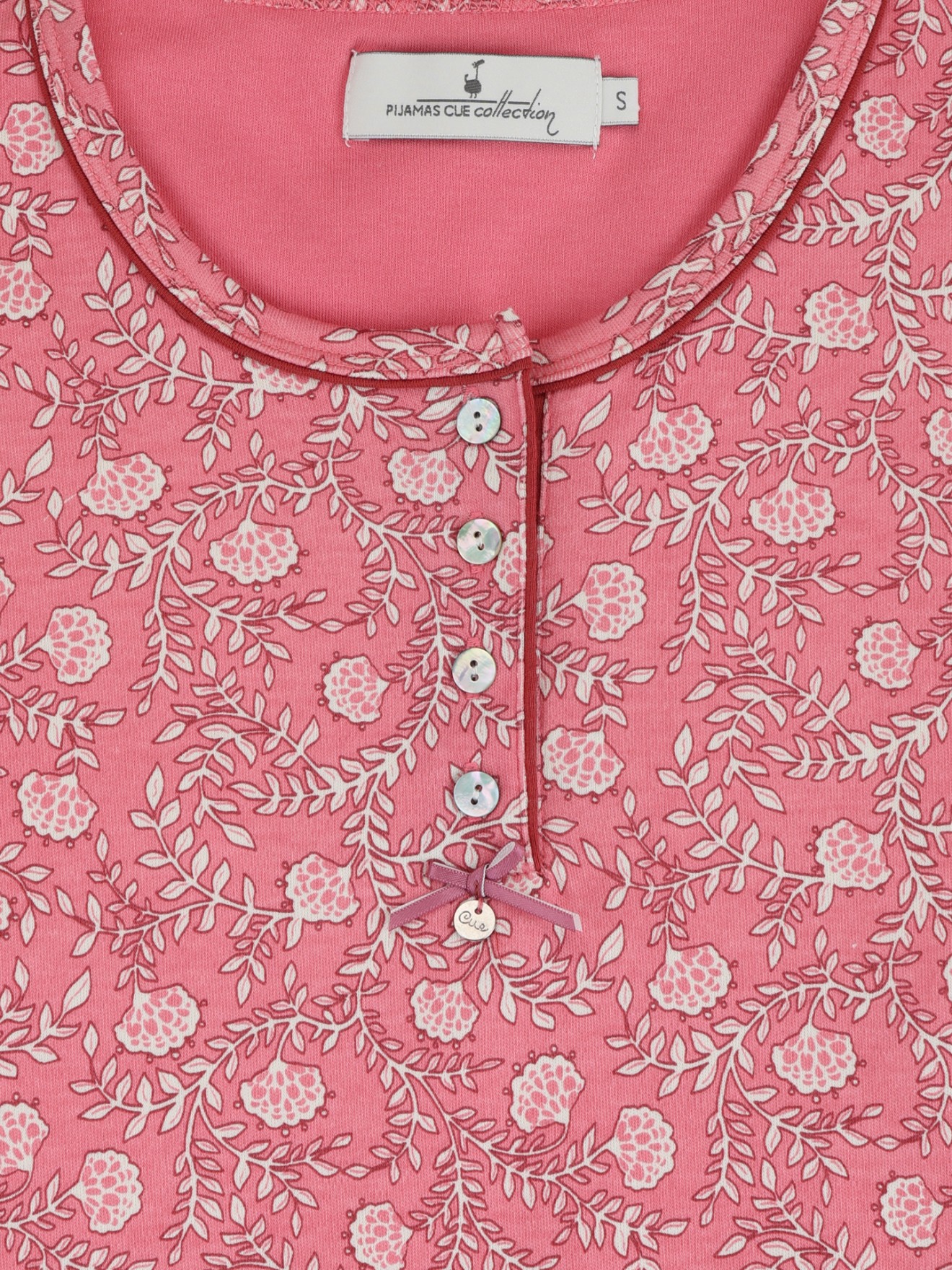 Pijama Estampado com Calças Lisas