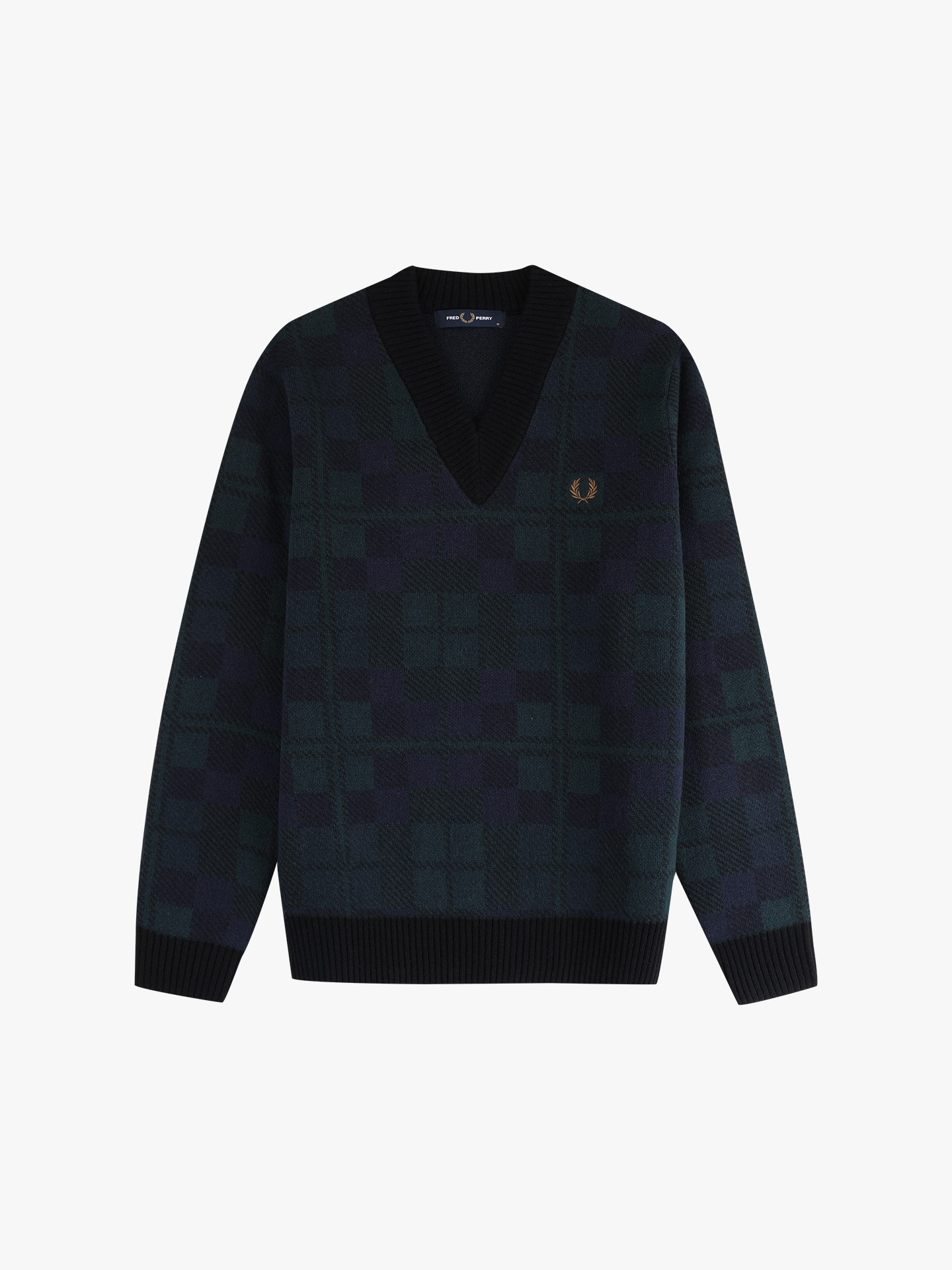 Camisola de Malha com Padrão Tartan K1554