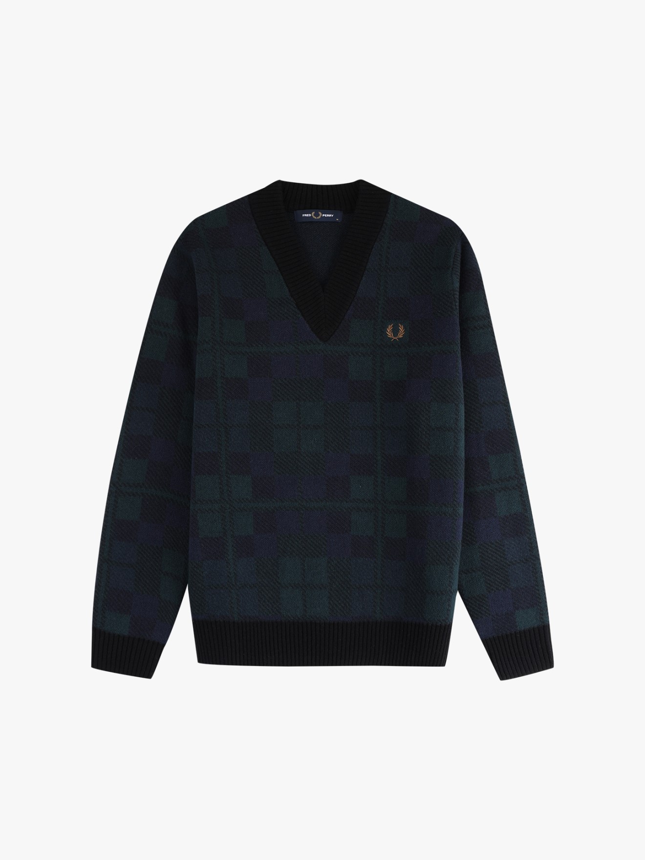 Camisola de Malha com Padrão Tartan K1554