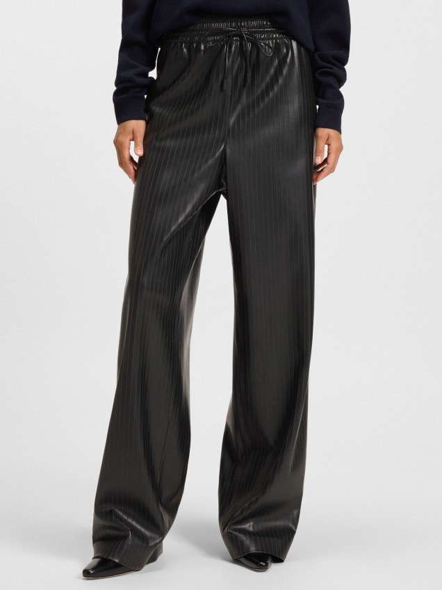 Calas Wide Leg com Riscas