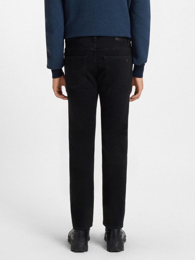 Calças de Ganga Elástica Slim Fit