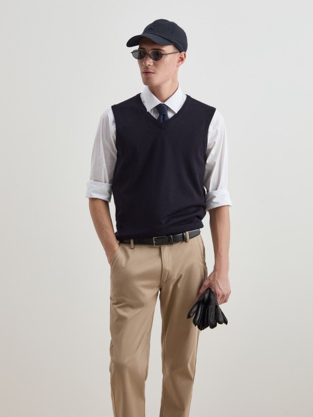 Colete de L com Decote em V