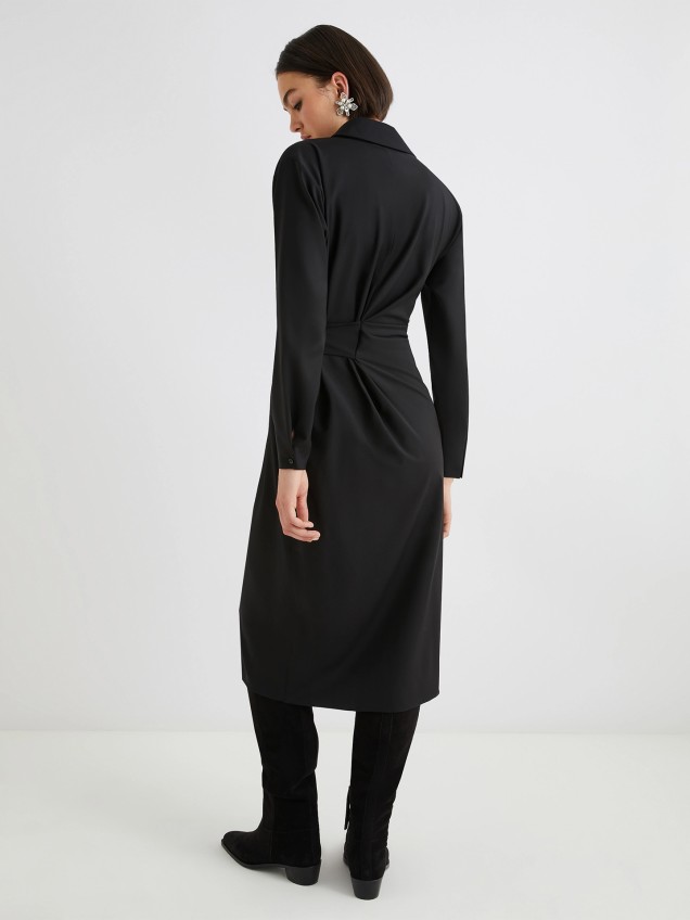 Vestido Camiseiro de Lã Valais