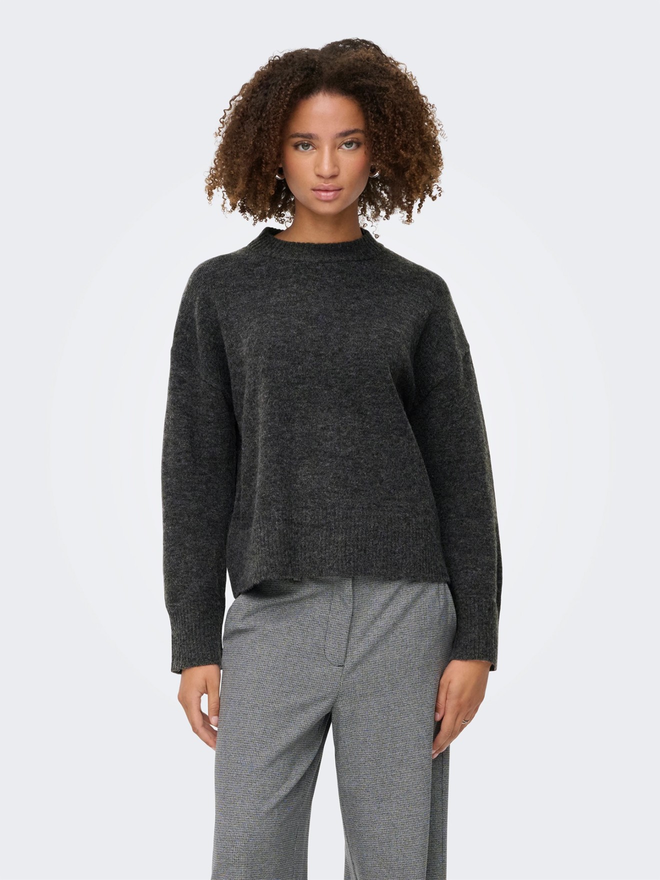 Camisola de Malha com Gola Redonda