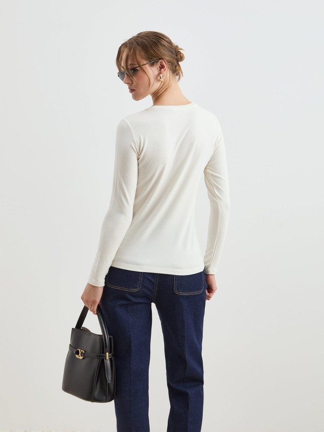 Camisola Básica de Manga Comprida