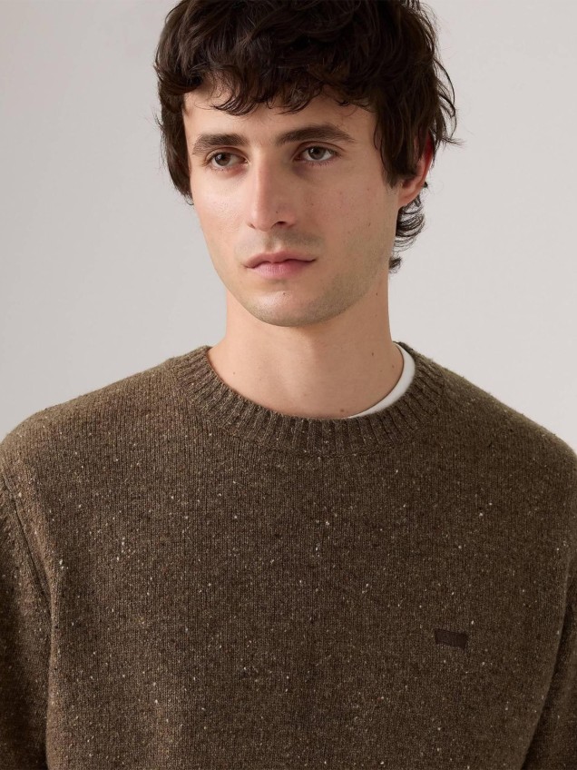 Camisola de Lã com Gola Redonda