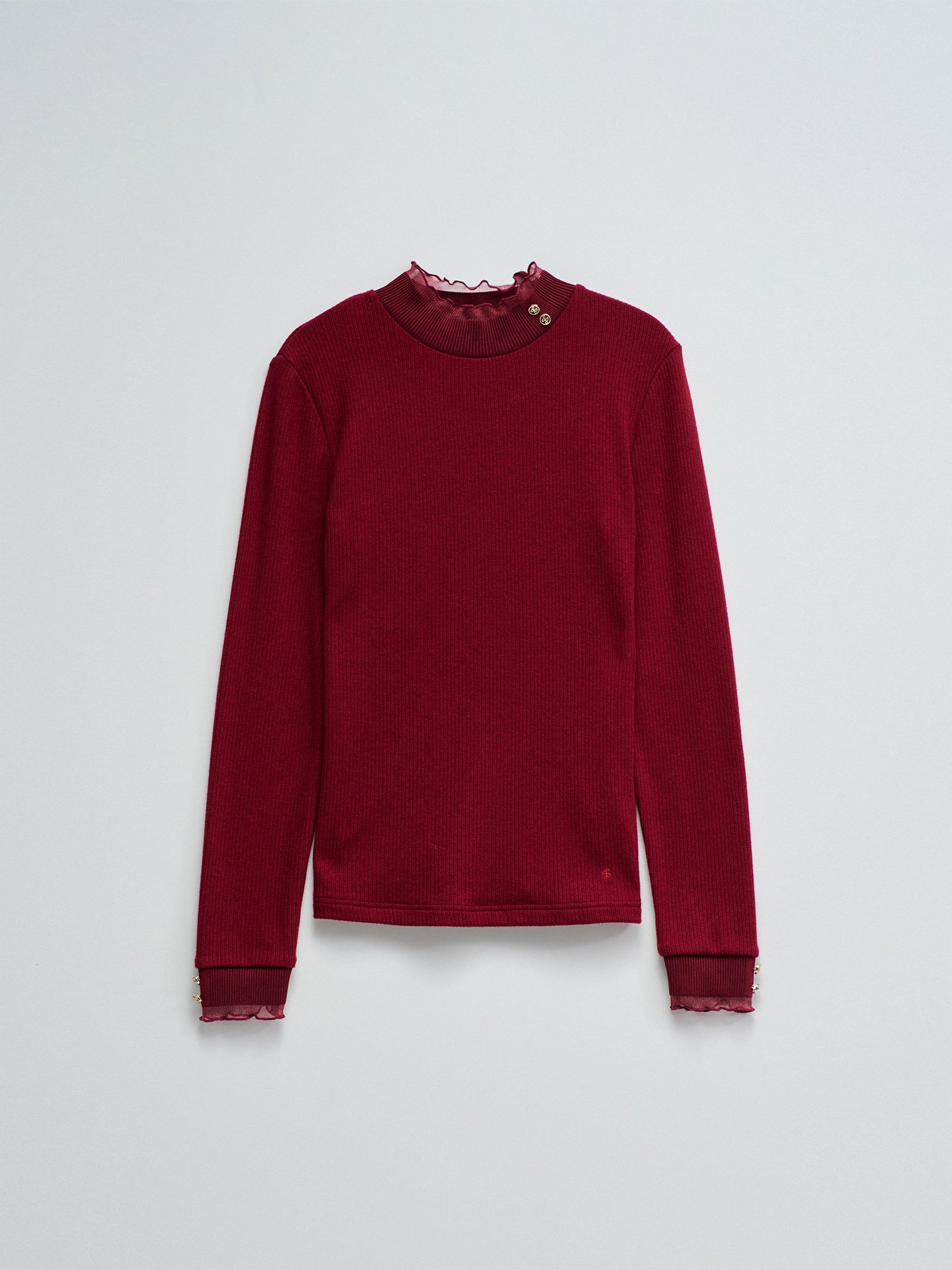 Camisola de Malha com Gola Alta