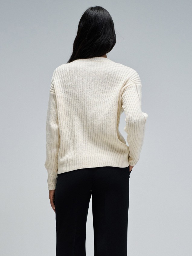 Camisola de Malha Canelada