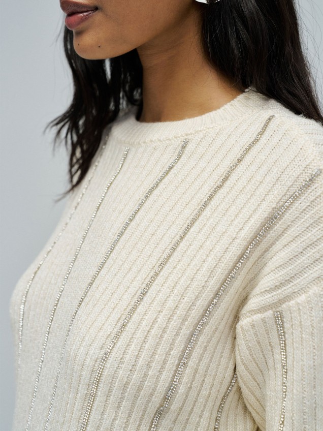 Camisola de Malha Canelada