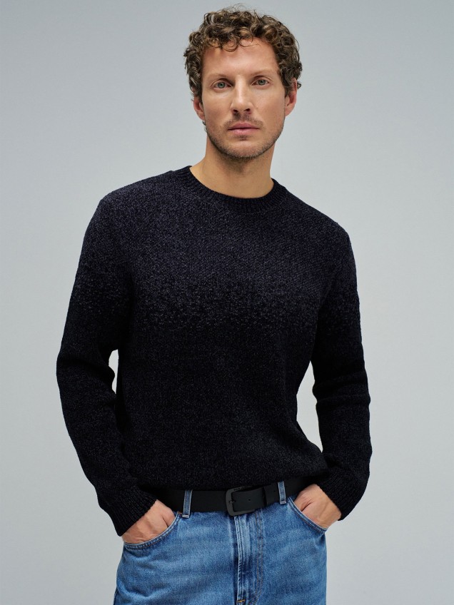 Camisola de Malha com Efeito Gradiente