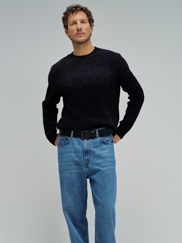 Camisola de Malha com Efeito Gradiente