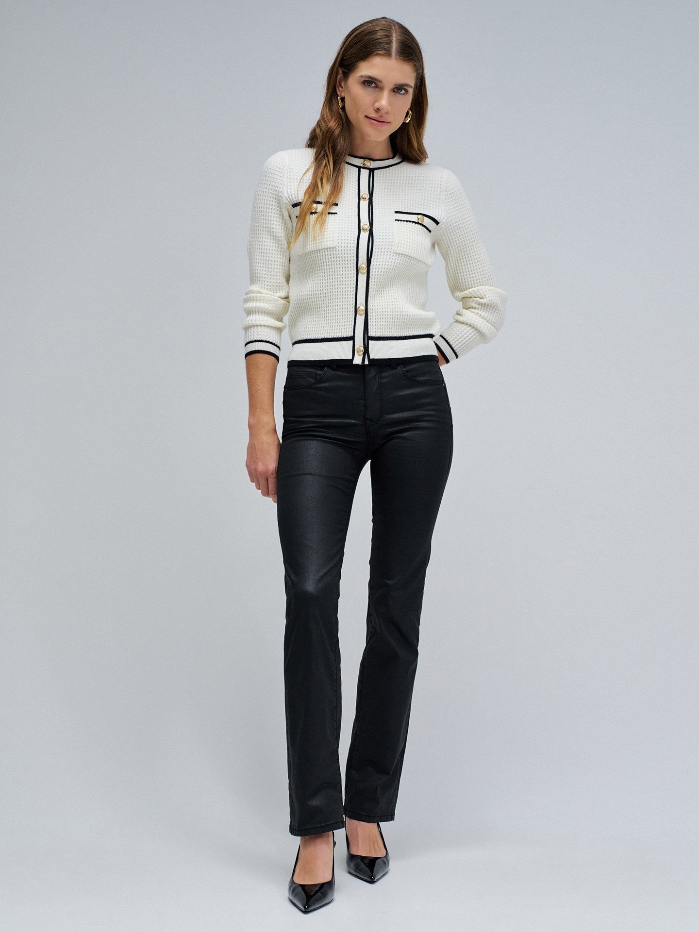 Calças de Ganga Secret Push In Straight Coating