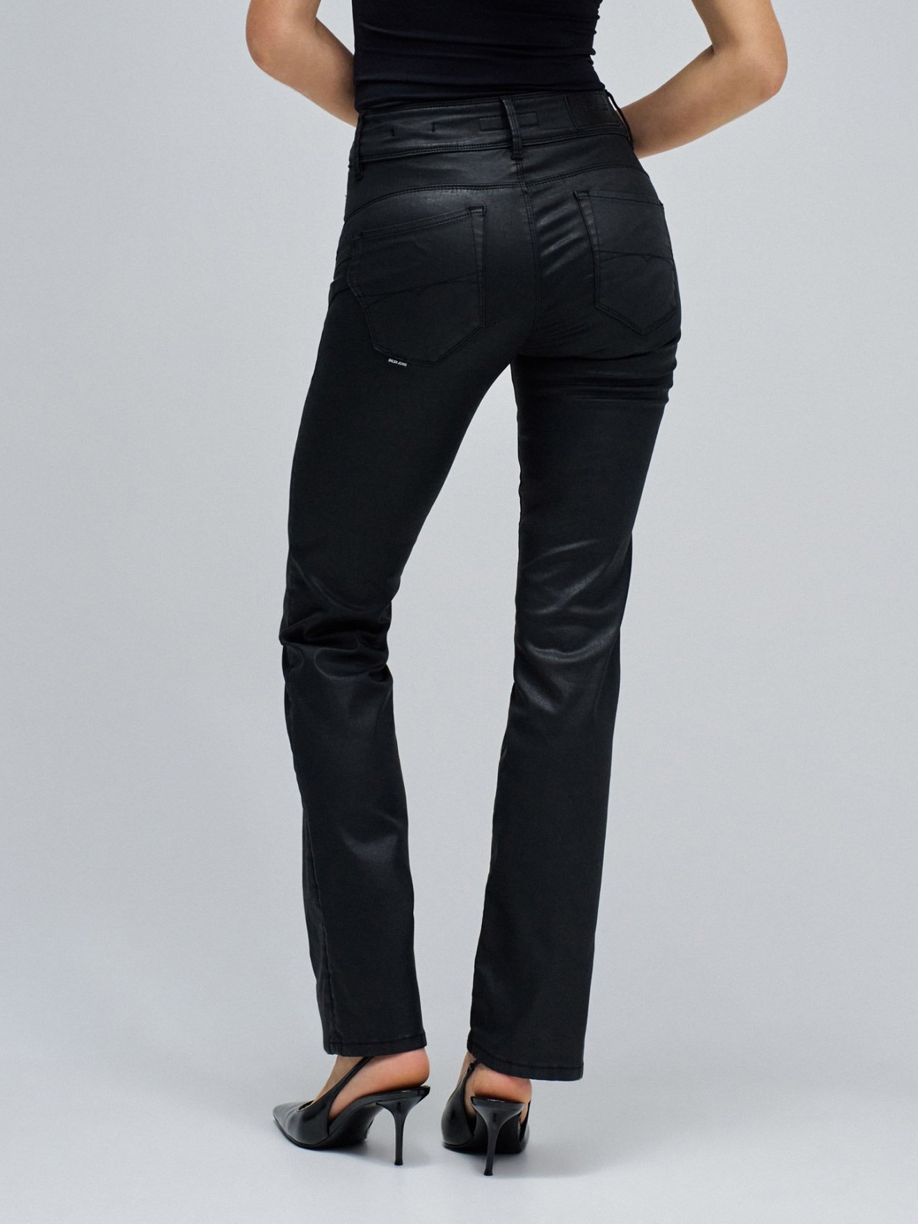 Calças de Ganga Secret Push In Straight Coating