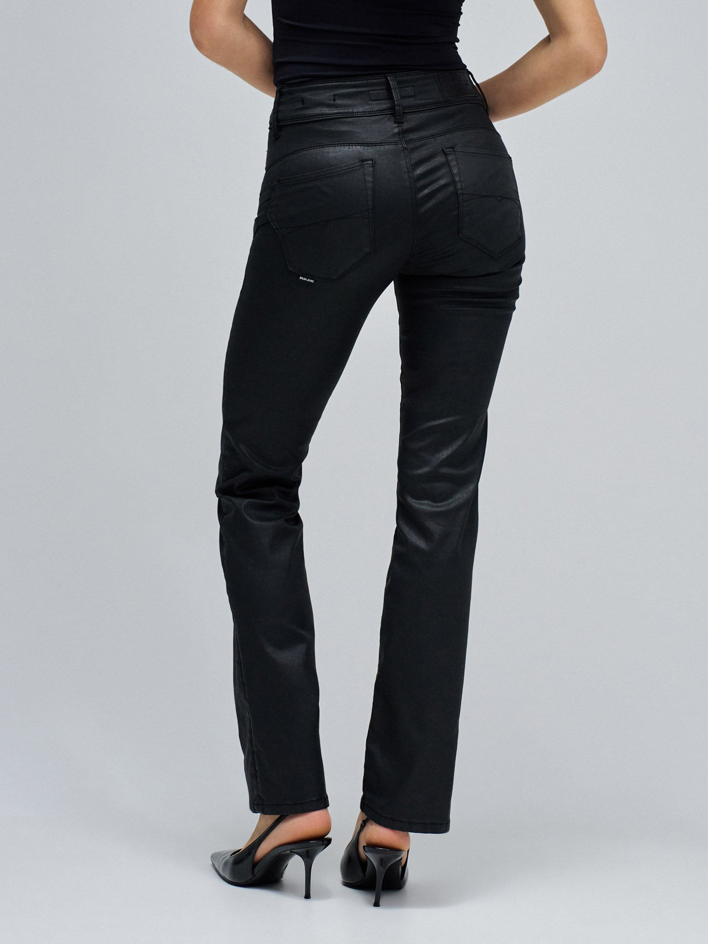 Calças de Ganga Secret Push In Straight Coating