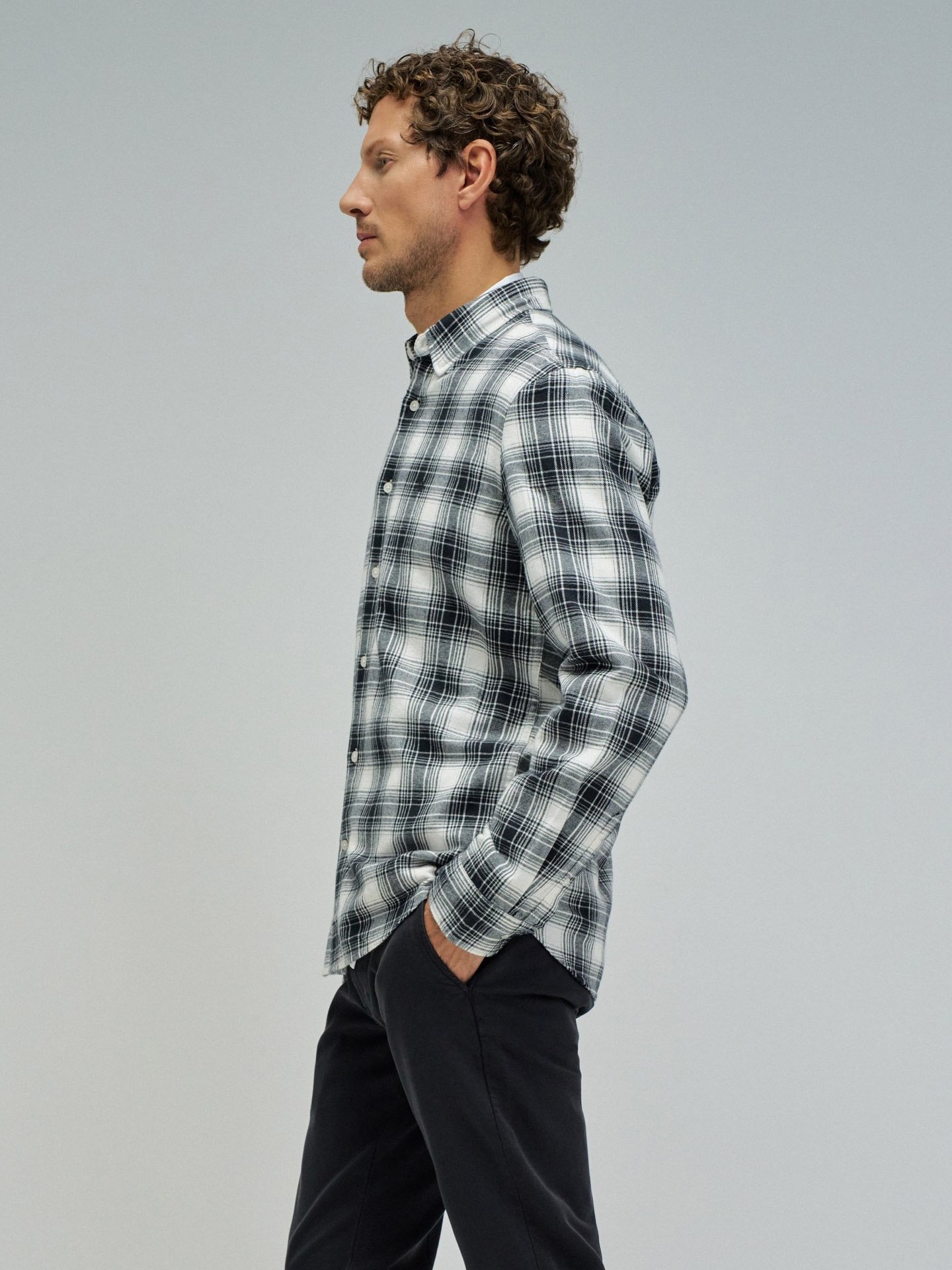 Camisa com Padrão Xadrez