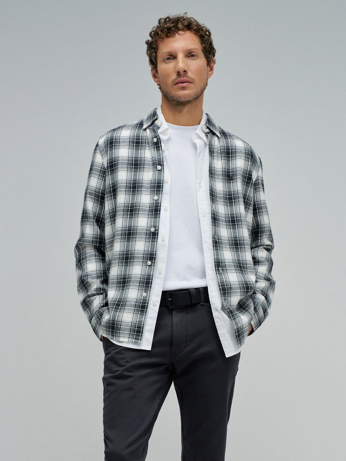 Camisa com Padrão Xadrez