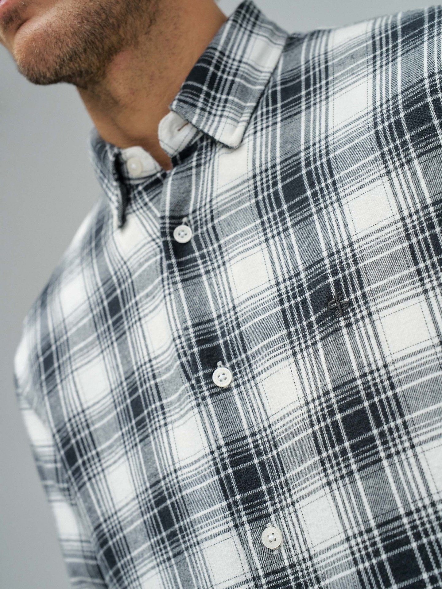 Camisa com Padrão Xadrez