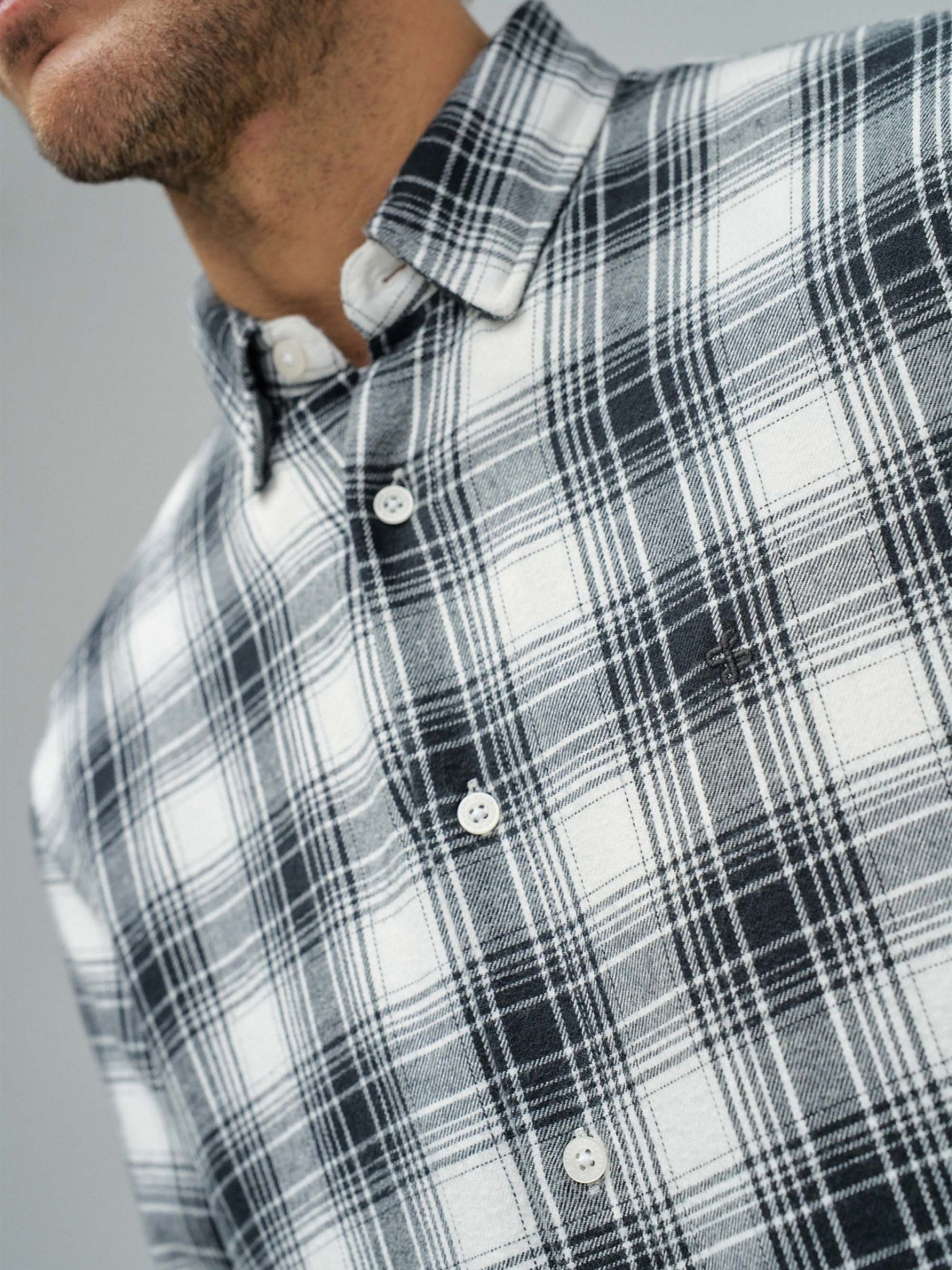 Camisa com Padrão Xadrez