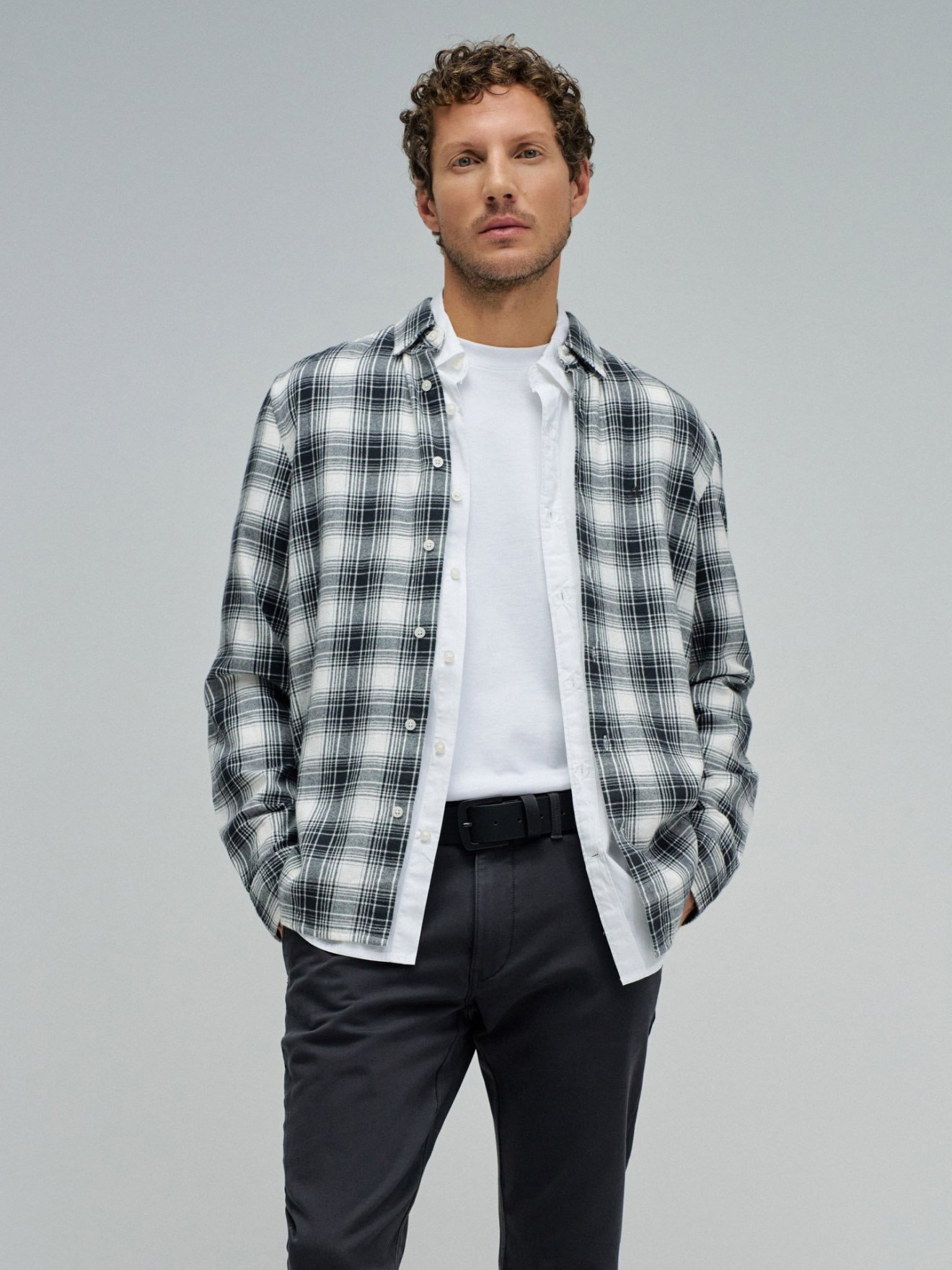 Camisa com Padro Xadrez