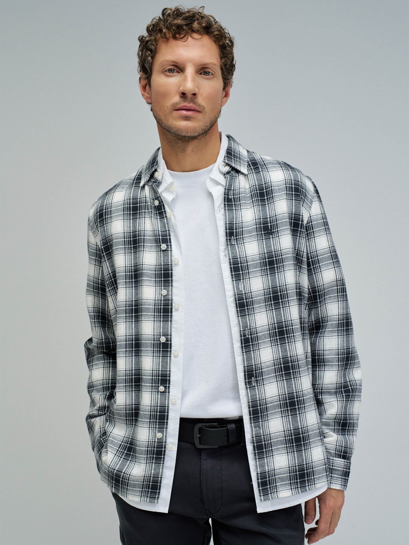 Camisa com Padrão Xadrez