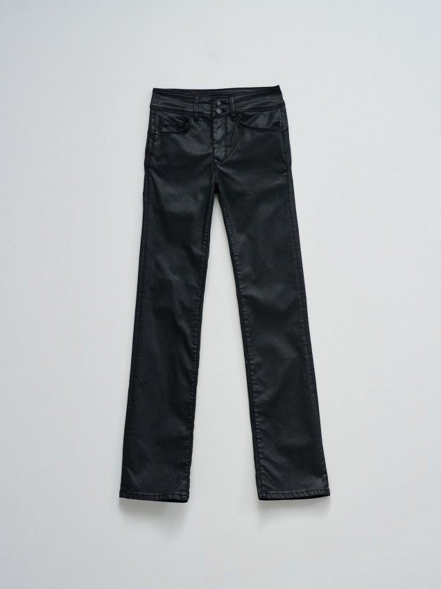 Calças de Ganga Secret Push In Straight Coating