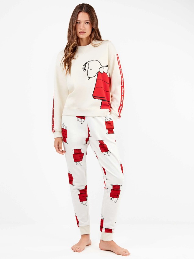 Pijama em Felpa Elstica Snoopy