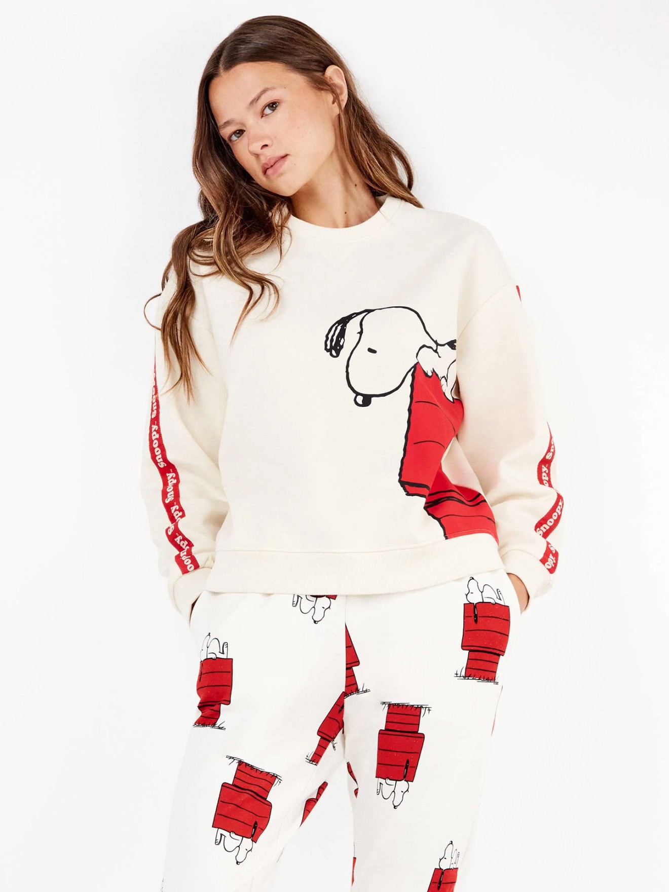 Pijama em Felpa Elástica Snoopy