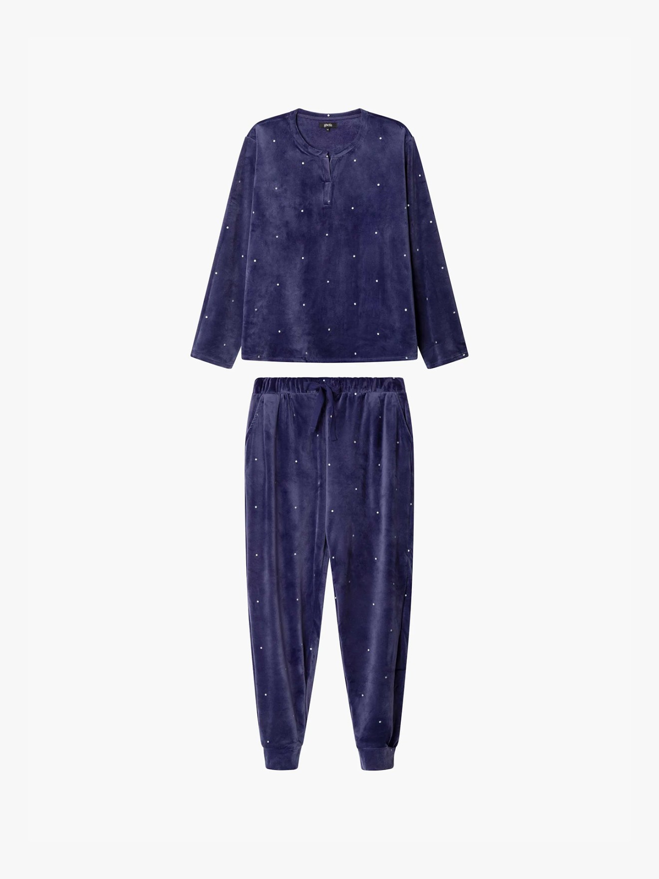 Pijama de Malha Polar Elstica com Padro