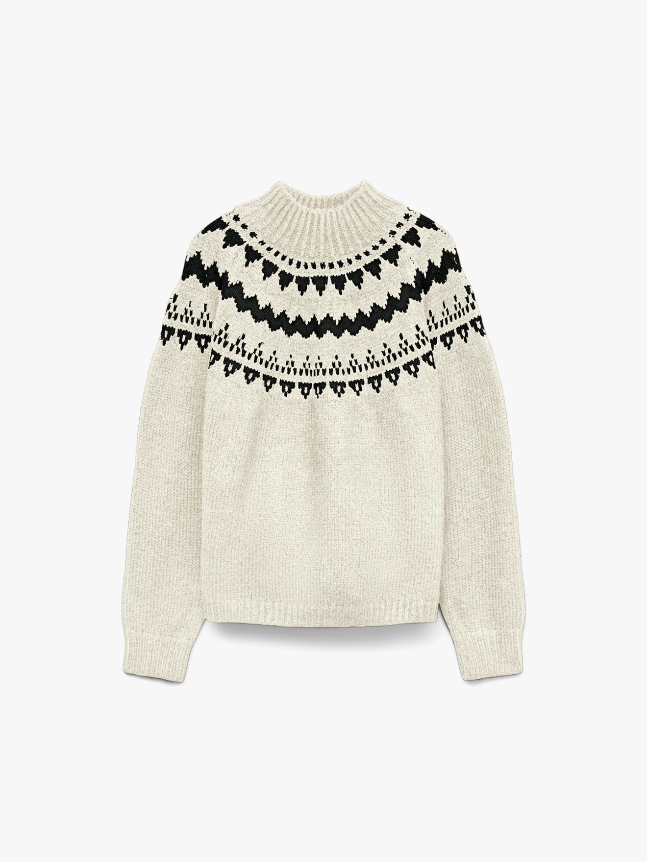 Camisola de Malha com Padrão Jacquard