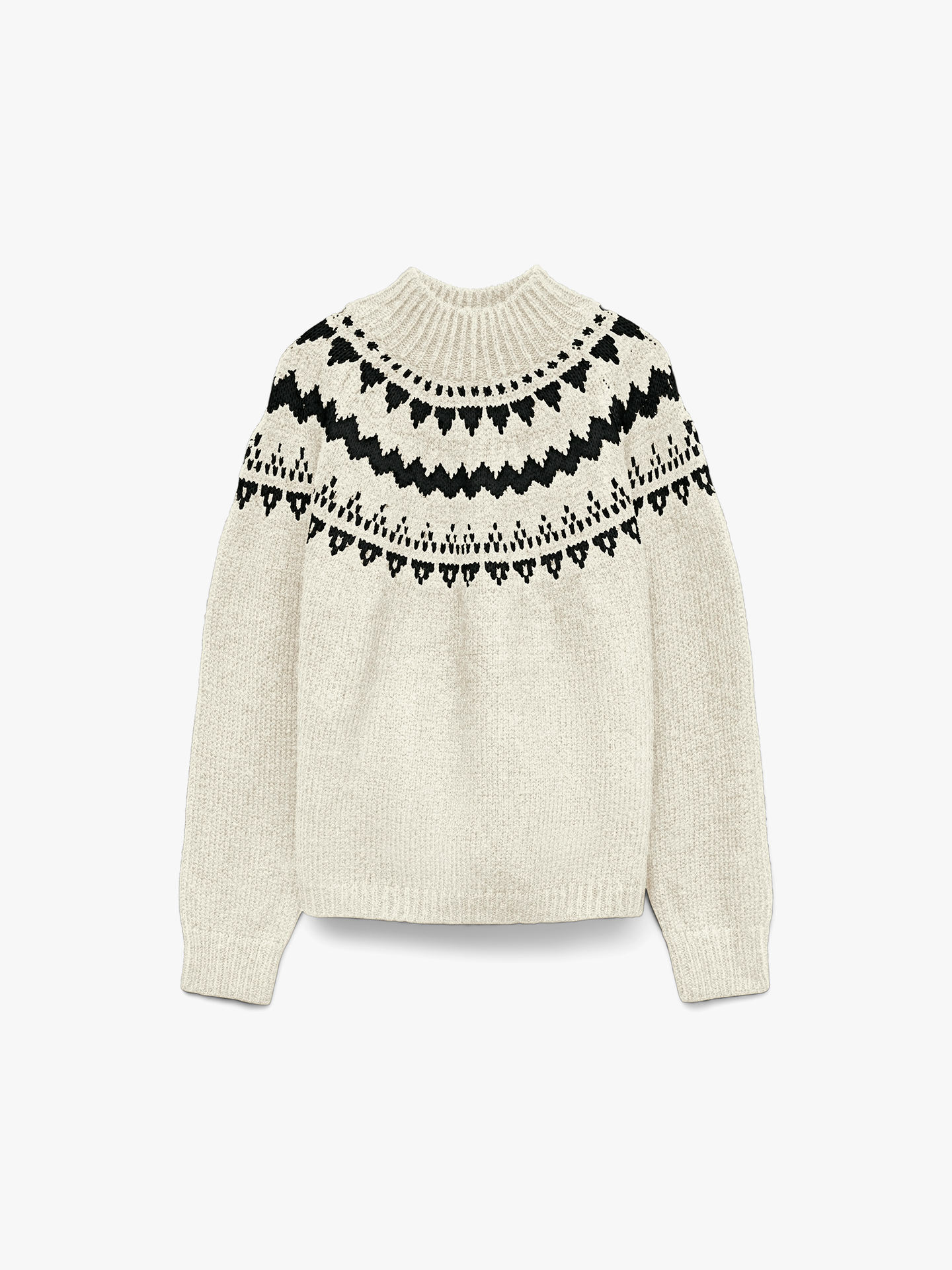 Camisola de Malha com Padrão Jacquard