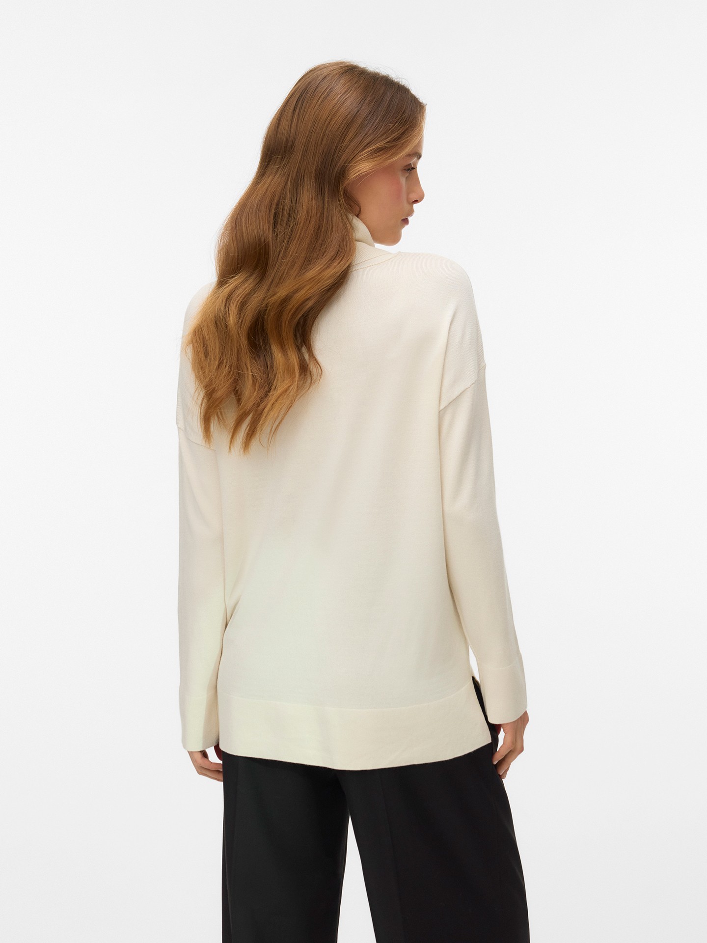 Camisola de Malha com Gola Alta