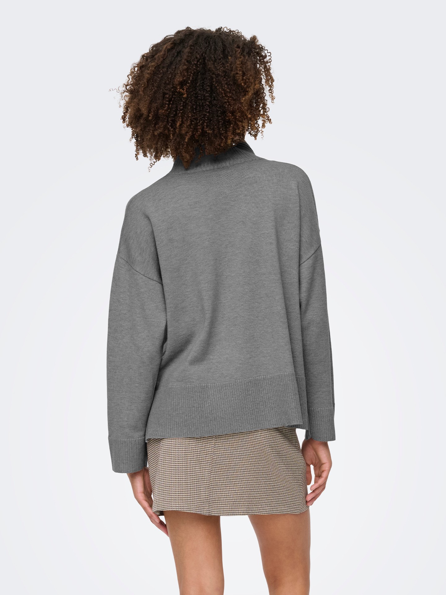 Camisola de Malha com Gola Alta