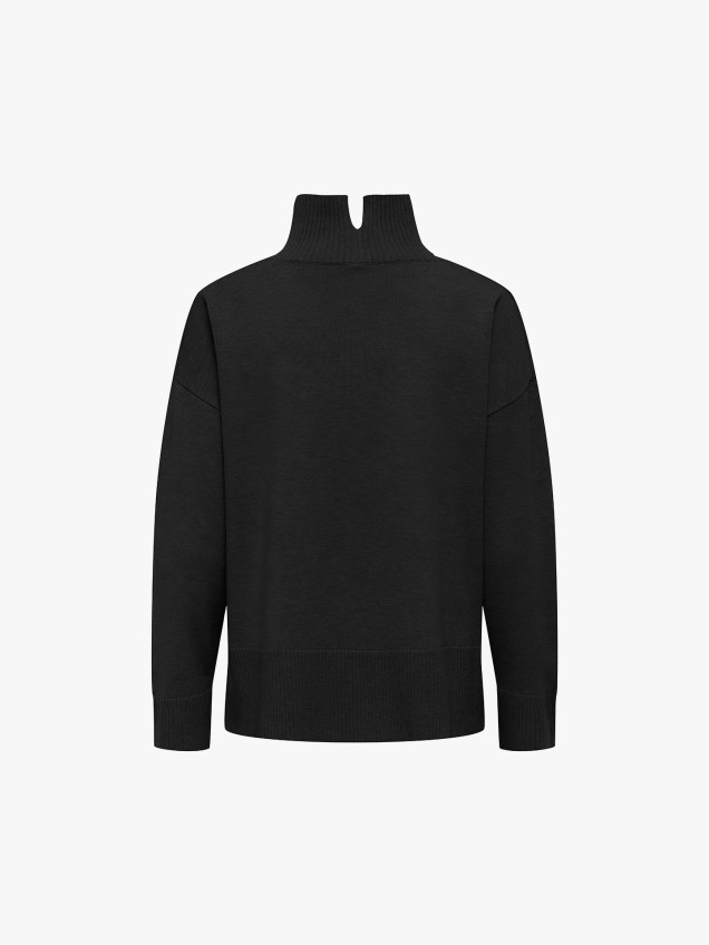 Camisola de Malha com Gola Alta