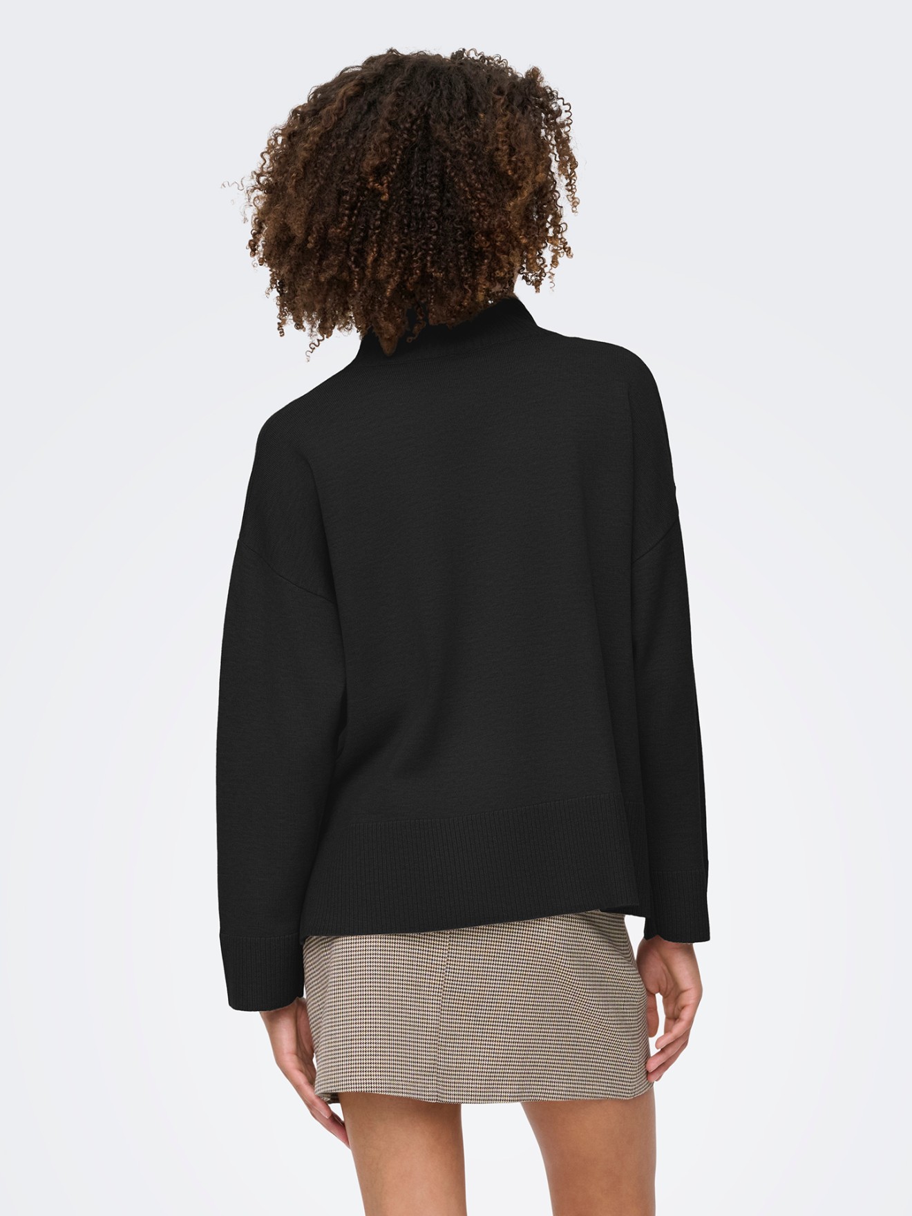 Camisola de Malha com Gola Alta