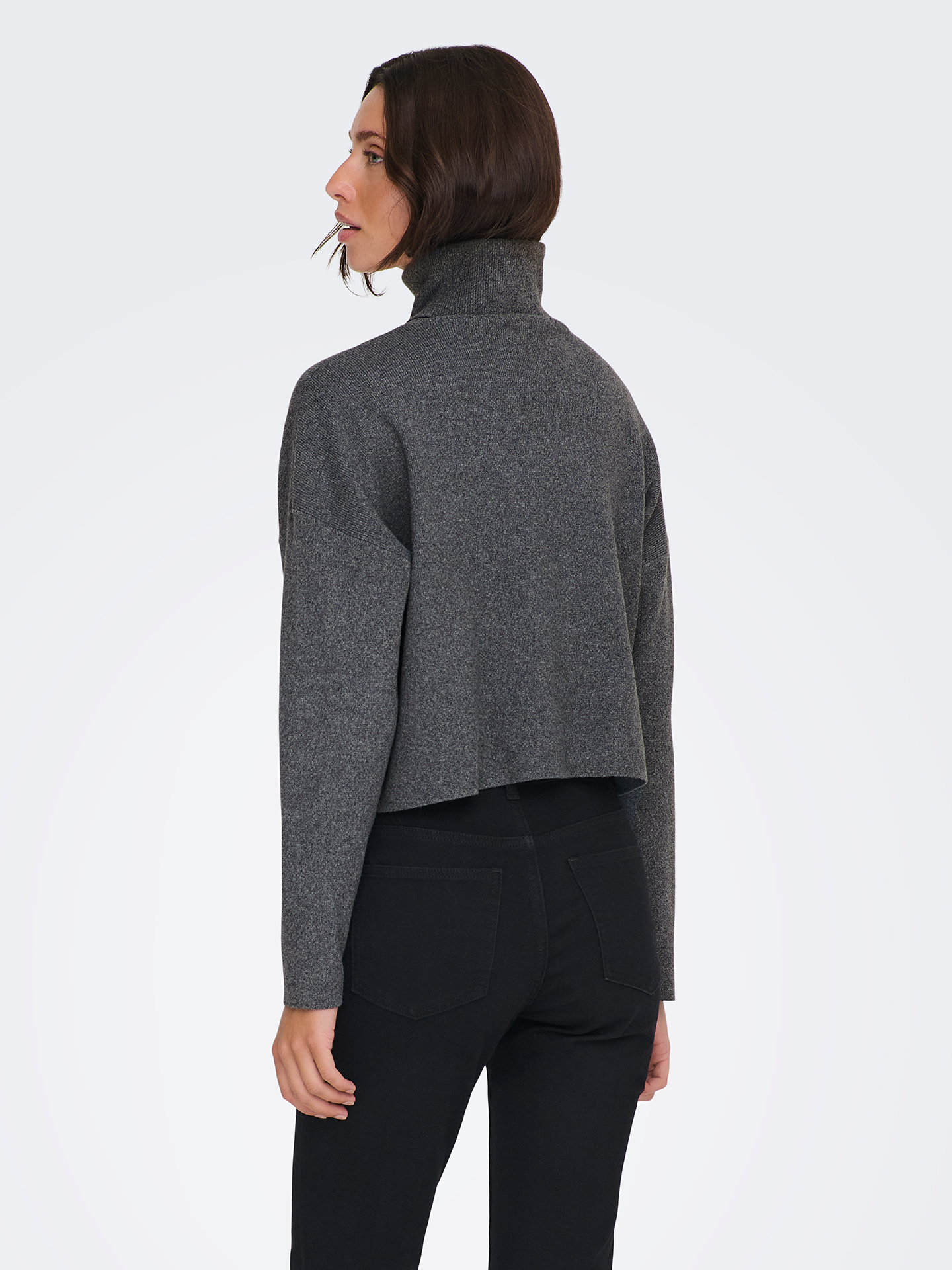 Camisola de Malha com Gola Alta