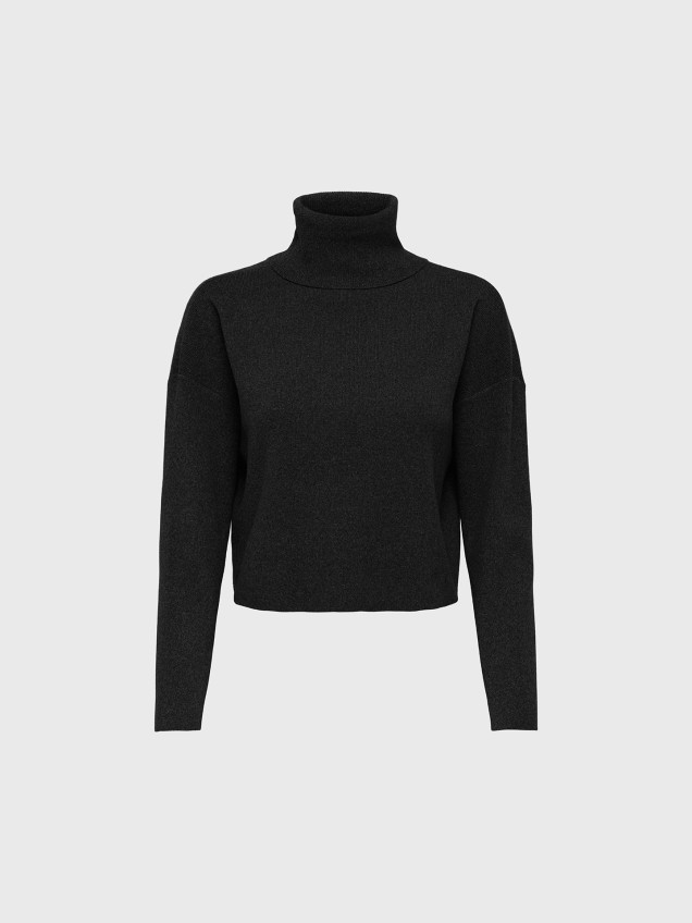 Camisola de Malha com Gola Alta