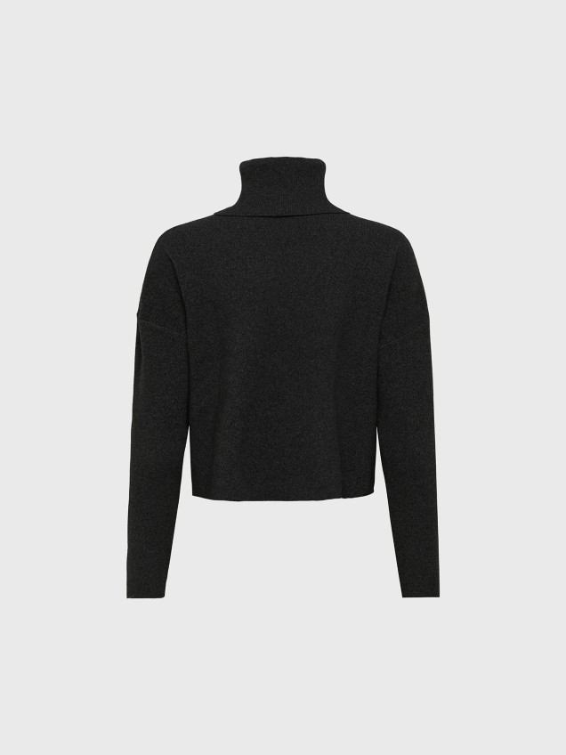 Camisola de Malha com Gola Alta