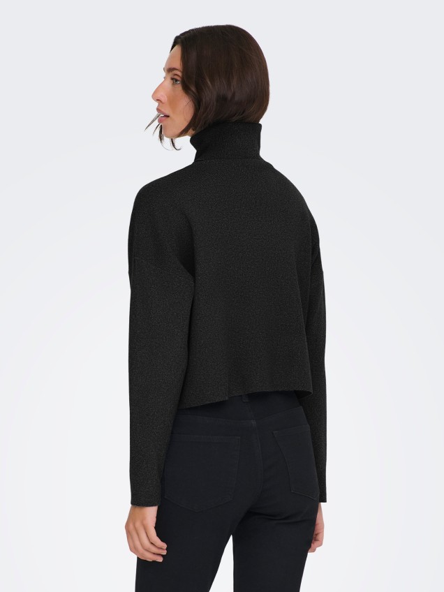 Camisola de Malha com Gola Alta