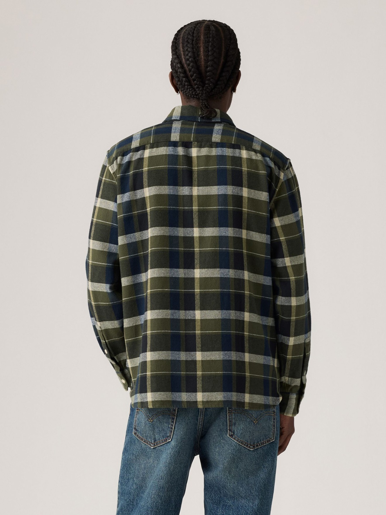 Camisa de Flanela Padrão Xadrez