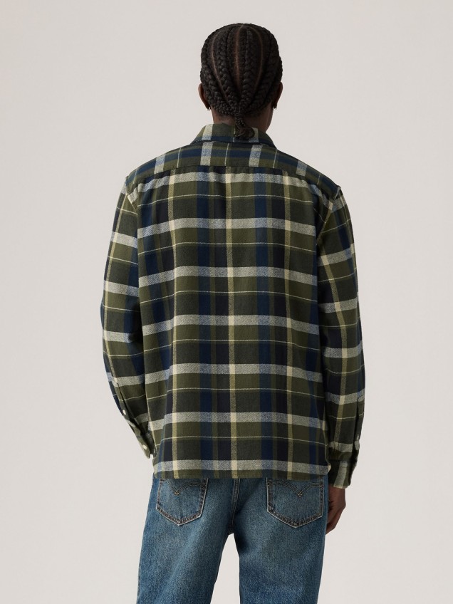 Camisa de Flanela Padrão Xadrez