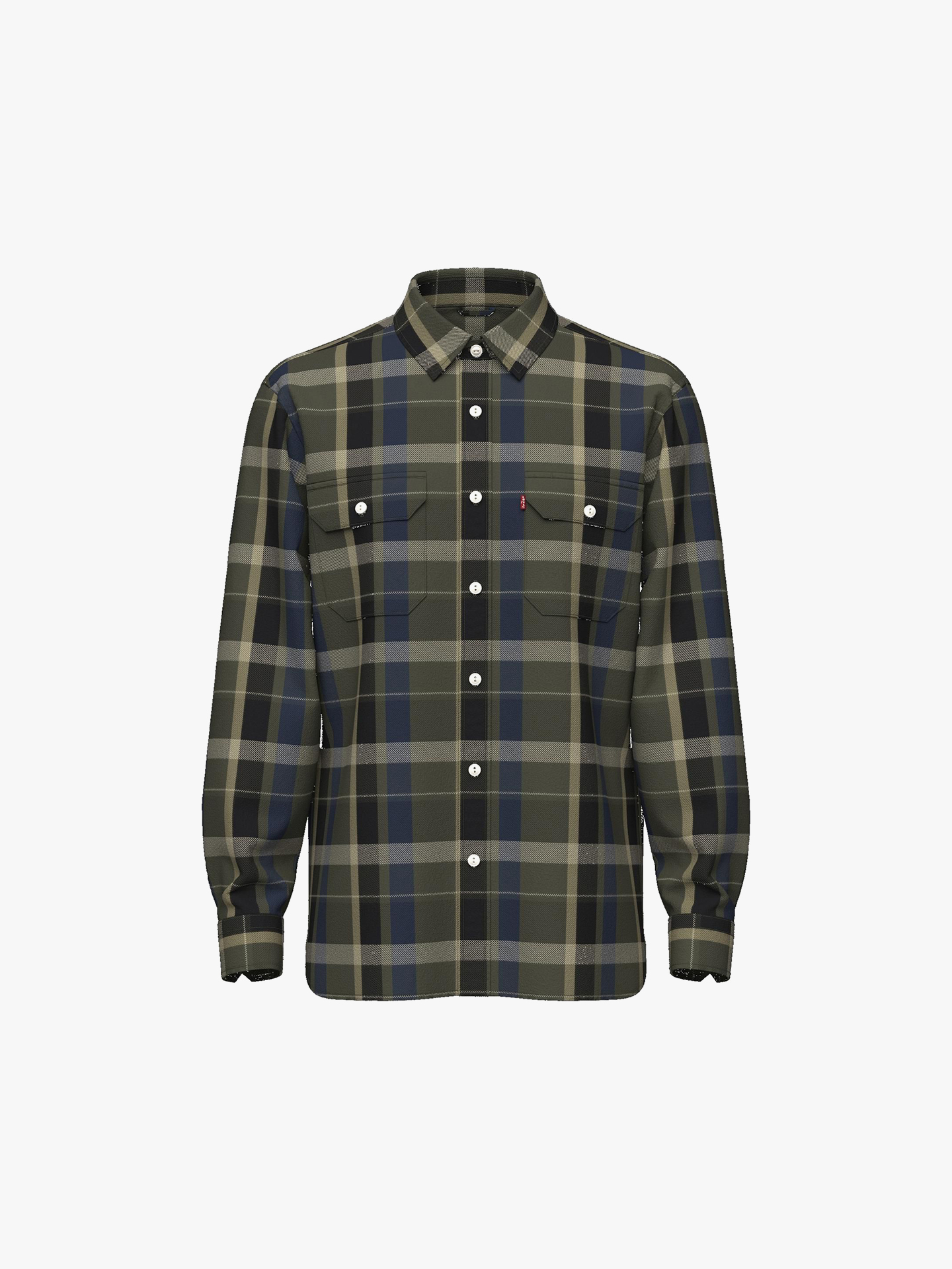 Camisa de Flanela Padrão Xadrez