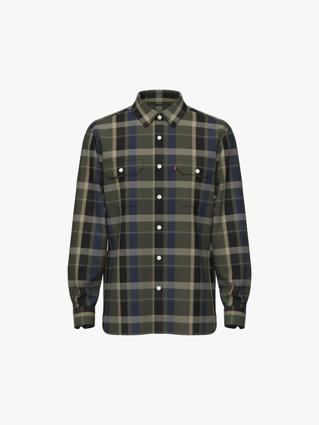 Camisa de Flanela Padrão Xadrez