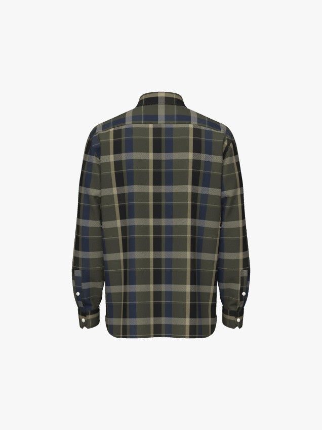 Camisa de Flanela Padrão Xadrez