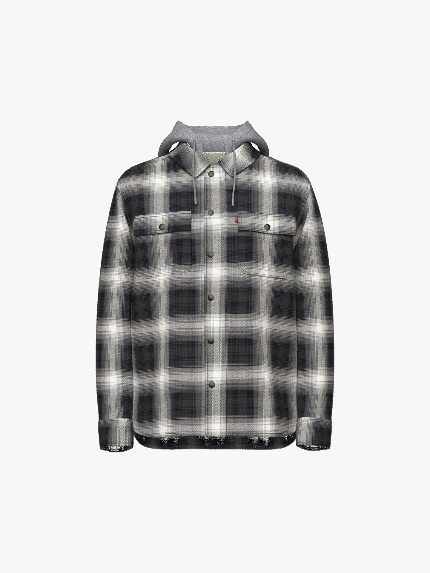 Sobrecamisa de Flanela Padrão Xadrez