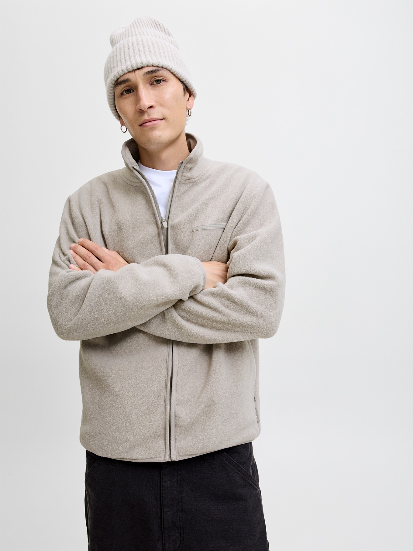 Casaco Polar com Gola Alta