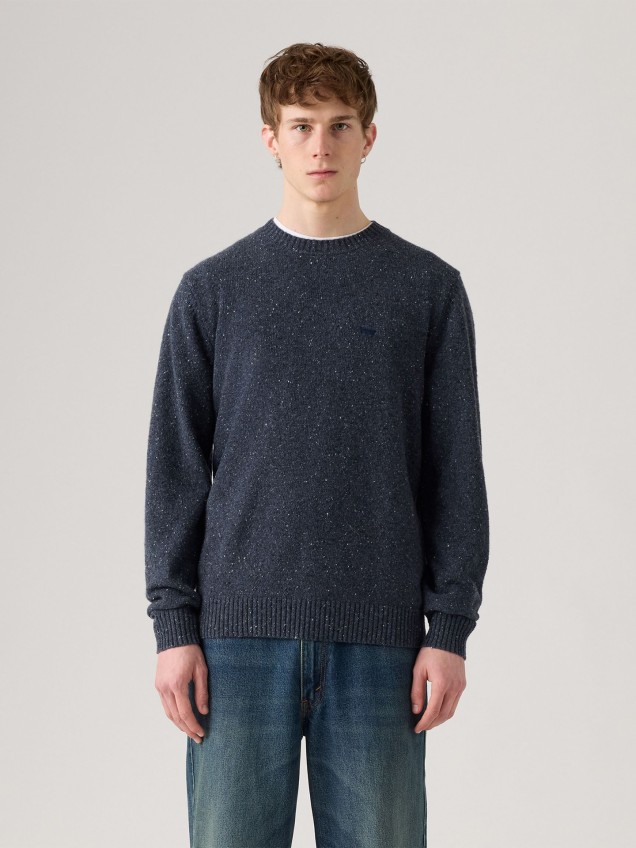 Camisola de Lã com Gola Redonda